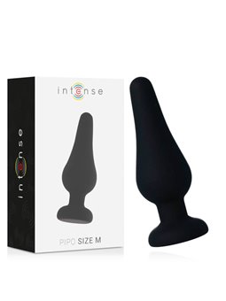 Intense Anal Plug Pipo M Silicone Black 11 CM