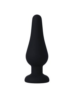 Intense - Anal Plug Pipo M Black Silicone 11 CM