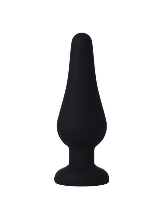 Intense - Anal Plug Pipo M Black Silicone 11 CM