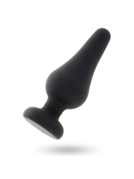 Intense - Anal Plug Pipo M Black Silicone 11 CM