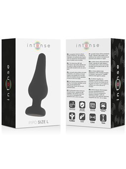 Intense Anal Plug Pipo L Silicone Black 13 CM