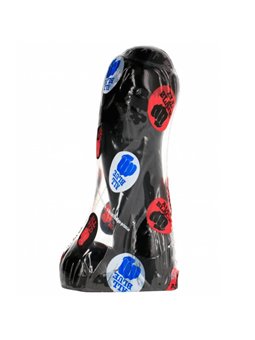 All Black - Dildo con Testicoli e Ventosa 15 CM
