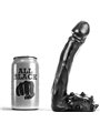 All Black - Pene Realistico con Testicoli e Ventosa 19 x 3,5 Cm
