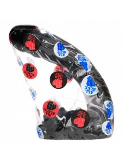 All Black - Pene Realistico con Testicoli e Ventosa 19 CM