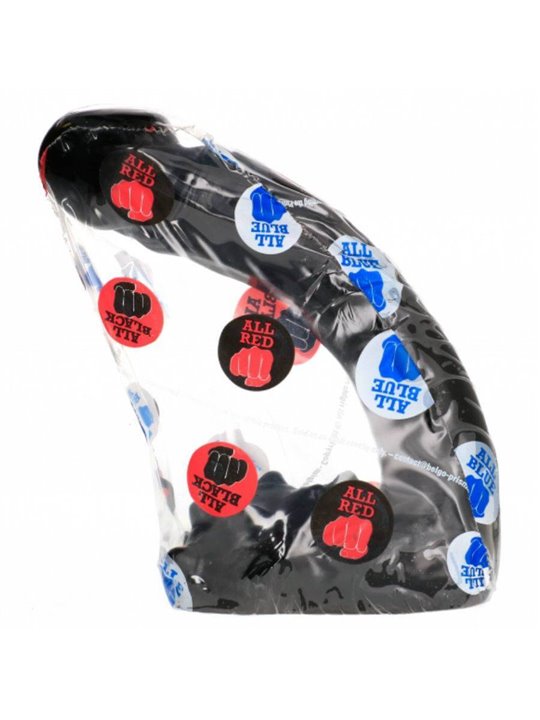 All Black - Pene Realistico con Testicoli e Ventosa 19 CM