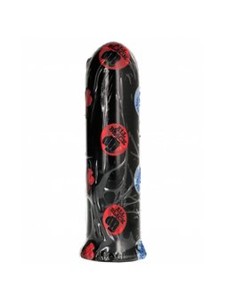 All Black - Dildo Anale Vaginale Nero in PVC 19 CM