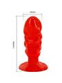 Baile - Unisex Anal Plug with Red Suction Cup