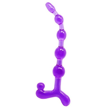 Baile Bendy Twist - Perline Anali in Silicone Viola - 22,5 CM