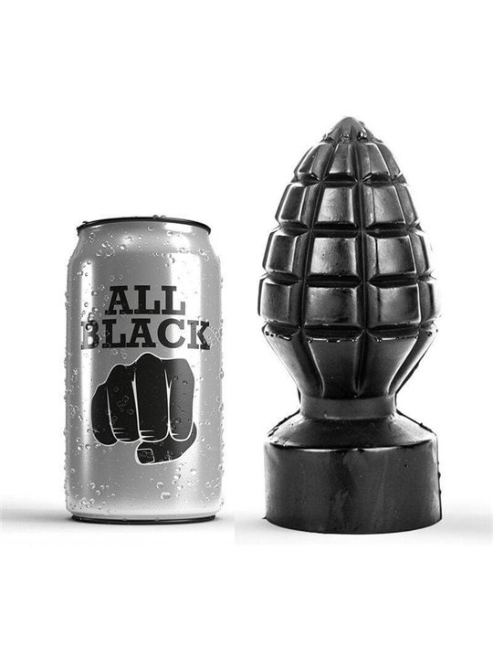 All Black - Plug Anale Bomba a Mano 14 CM