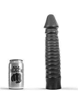 All Black - Dildo Anale Vaginale Nero in PVC 26 CM
