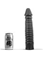 All Black - Dildo Anale Vaginale Nero in PVC 26 CM