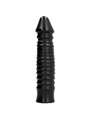 All Black - Dildo Anale Vaginale Nero in PVC 26 CM