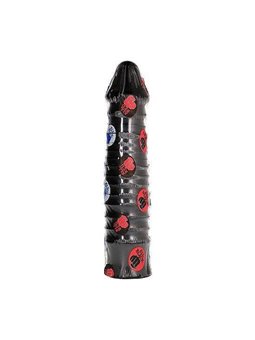 All Black - Dildo Anale Vaginale Nero in PVC 26 CM