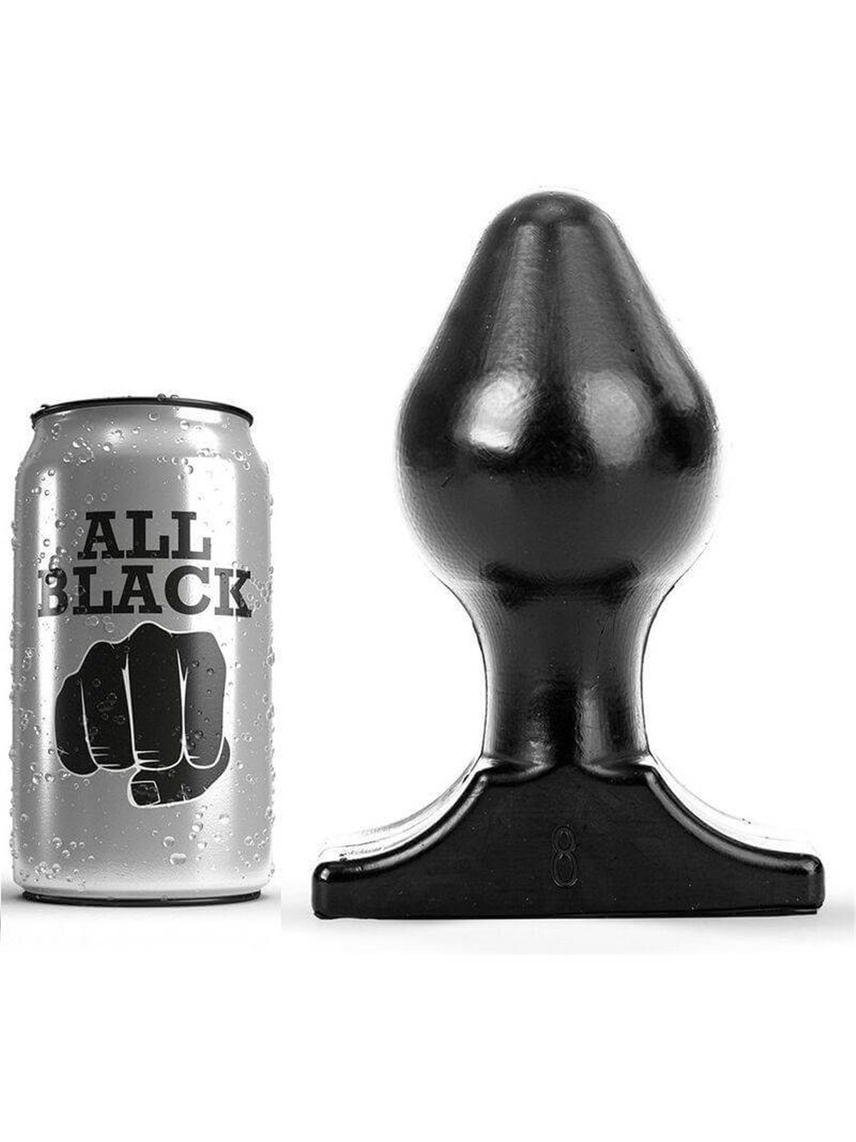 All Black - Plug Anale 16X8 CM
