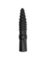 All Black - Plug Anale con Struttura Scanalata 33 CM