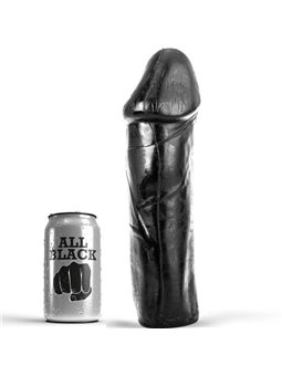 All Black - Pene Realistico con Ventosa 28 CM