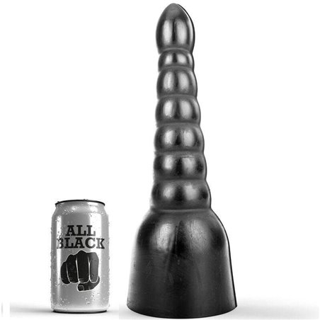 All Black - Dildo in PVC 34 CM