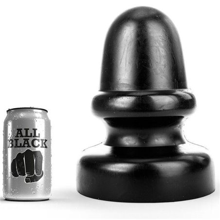 All Black - Plug Anale con Punta Tonda 23 CM