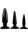 CalExotics Anal Trainer Kit - Set di 3 Plug Anali in Silicone Nero