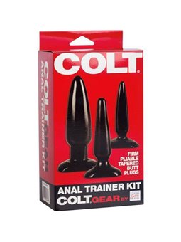 CalExotics Anal Trainer Kit - Set di 3 Plug Anali in Silicone Nero