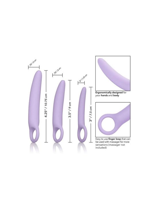 CalExotics Dr Laura Berman Alena - Set di 3 Dilatori in Silicone