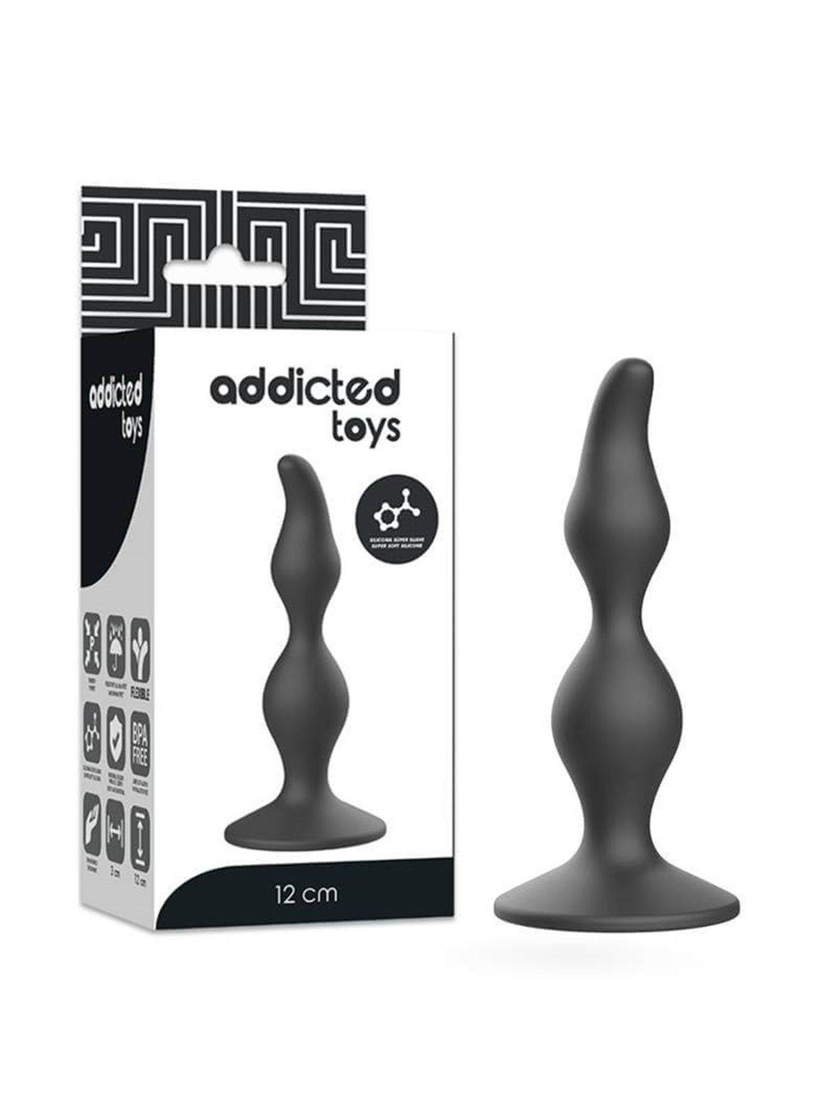 Addicted Toys - Anal Sexual Plug 12 CM Black