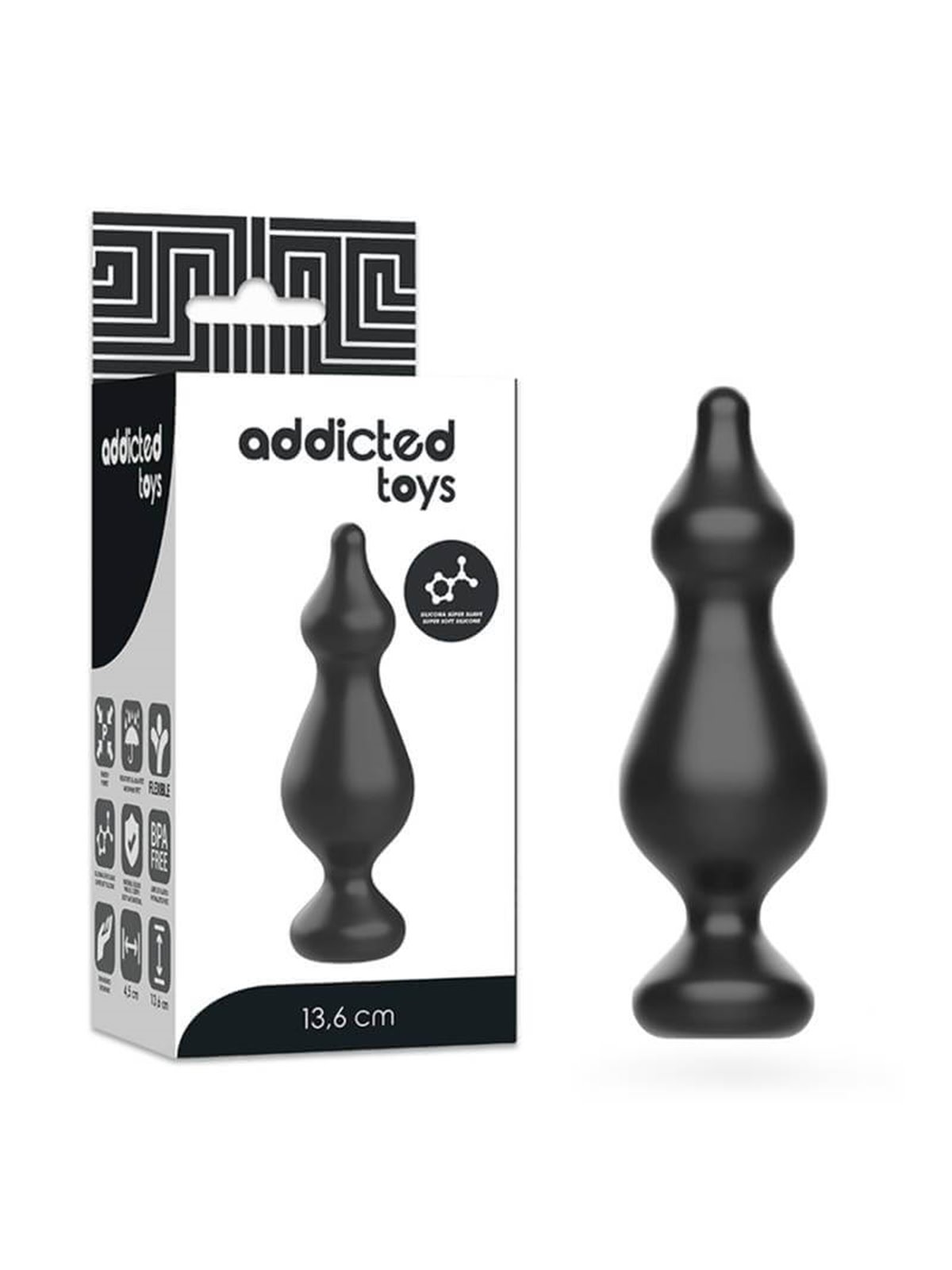 Addicted Toys - Plug Anale 13,6 CM Nero
