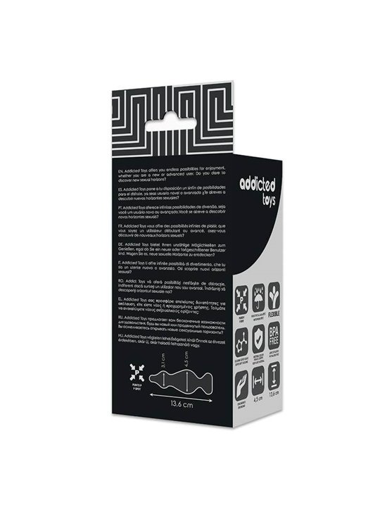 Addicted Toys - Plug Anale 13,6 CM Nero