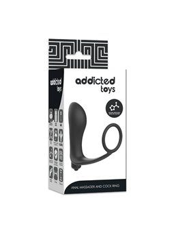 Addicted Toys - Plug Anale Vibrante con Anello Fallico 10,6 CM