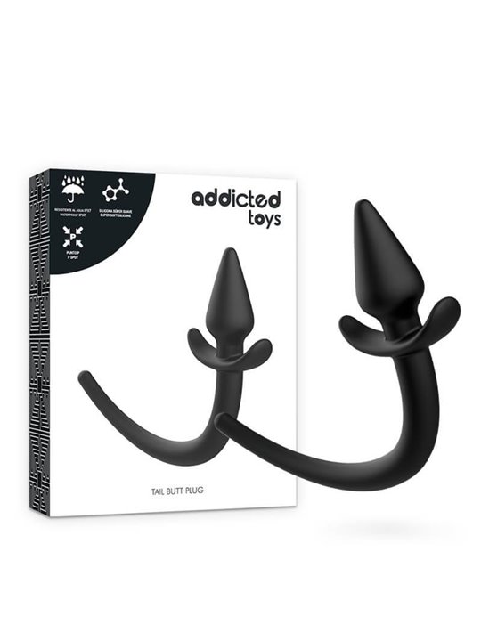 Addicted Toys Puppy Tail - Plug Anale in Silicone Nero