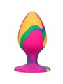 CalExotics Cheeky Tie-Dye - Plug Anale in Silicone con Base a Ventosa - L