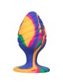CalExotics Cheeky Swirl - Plug Anale in Silicone con Base a Ventosa - L
