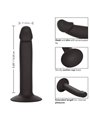 CalExotics Slim Anal Stud - Plug Anale in Silicone con Ventosa - Nero