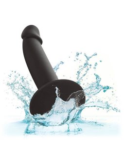 CalExotics Slim Anal Stud - Plug Anale in Silicone con Ventosa - Nero