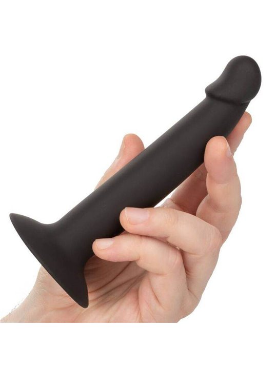 CalExotics Slim Anal Stud - Plug Anale in Silicone con Ventosa - Nero