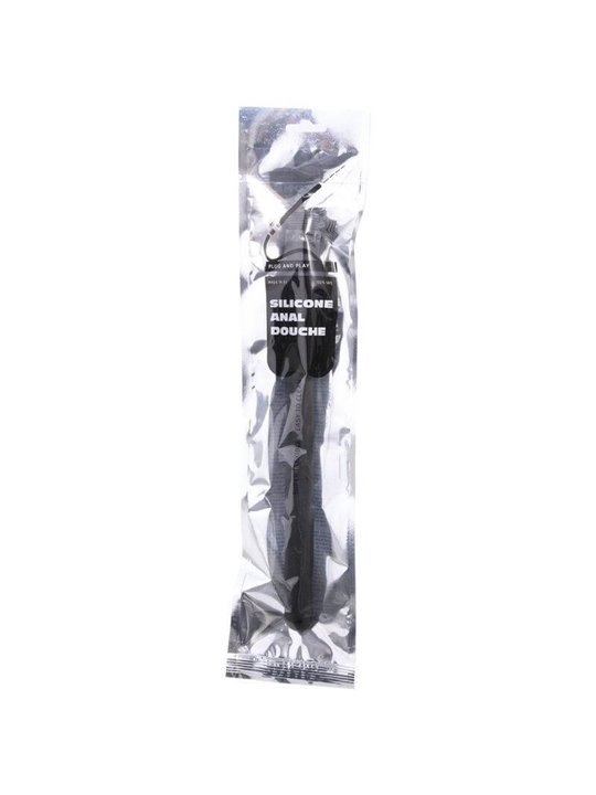 All Black - Doccia Anale in Silicone Sistema Stopper 27 CM