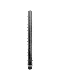 All Black - Ridged Shower Anal Silicone 27 CM