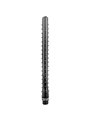 All Black - Doccia Anale Rigata in Silicone 27 CM