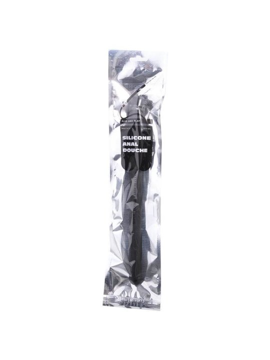 All Black - Ridged Shower Anal Silicone 27 CM
