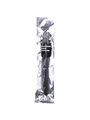 All Black - Doccia Anale Rigata in Silicone 27 CM