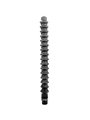 All Black - Mega Ripple Shower Anal Silicone 28.5 CM