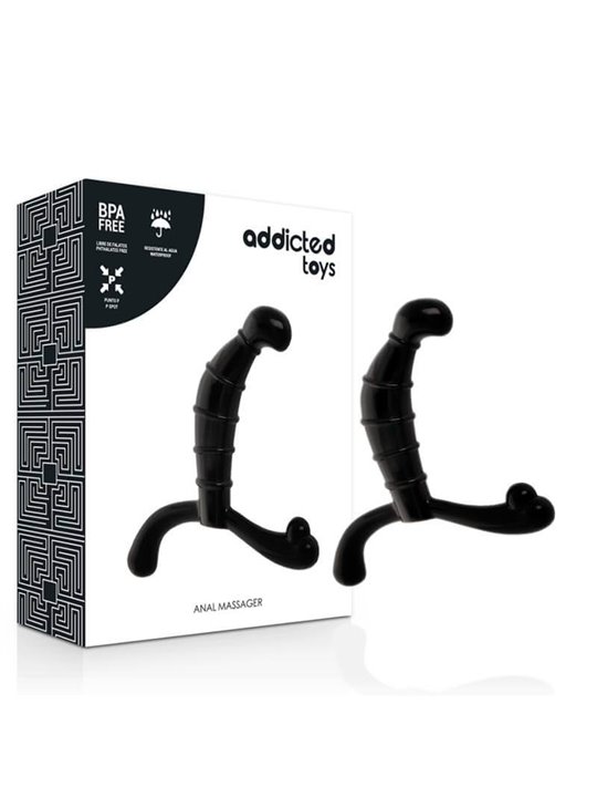 Addicted Toys - Massaggiatore Anale Nero 11,3 CM