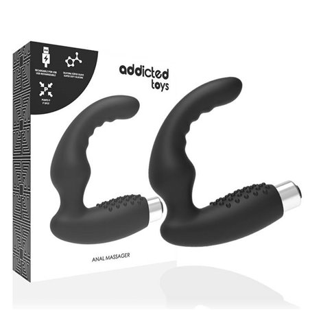 Addicted Toys - Vibratore Massaggiatore Prostatico Modello 2 Nero