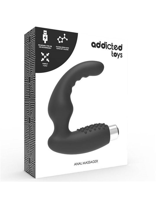 Addicted Toys - Prostatic Vibrator Rechargeable Model 2 - Black