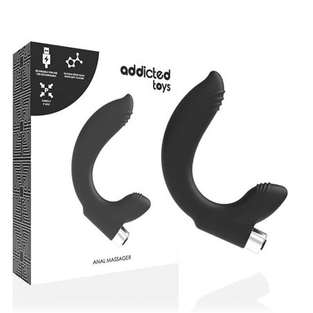 Addicted Toys - Prostatic Vibrator Rechargeable Model 7 - Black
