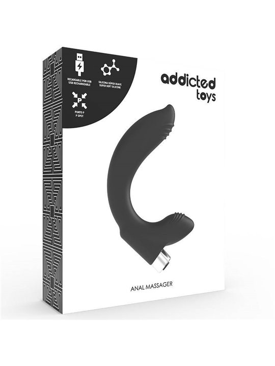 Addicted Toys - Prostatic Vibrator Rechargeable Model 7 - Black