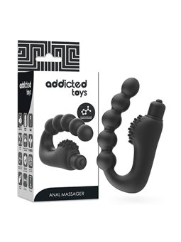 Addicted Toys - Massaggiatore Vibratore Anale Prostatico Nero