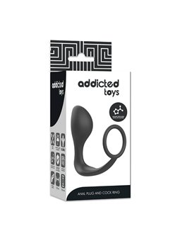 Addicted Toys - Anal Plug with Black Silicone Ring