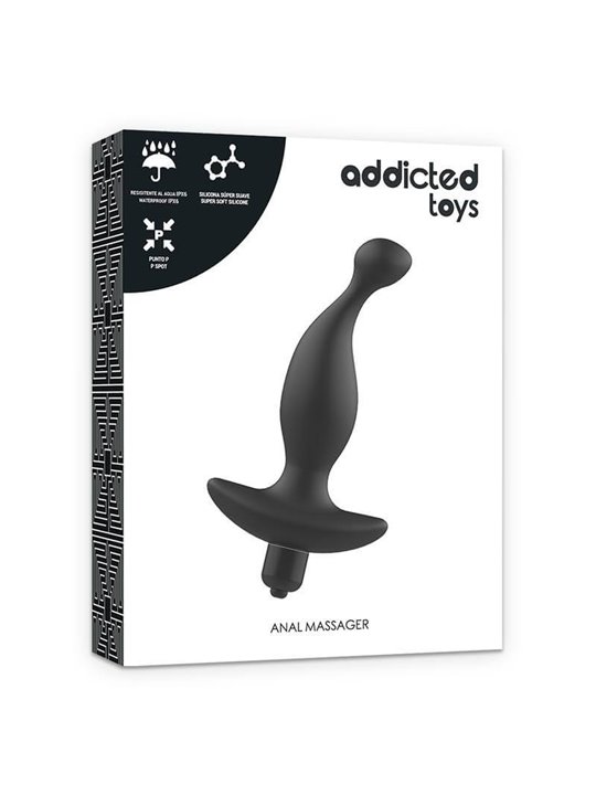 Addicted Toys - Massaggiatore Vibratore Anale Nero Modello 1