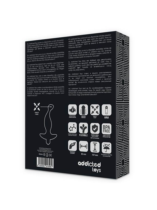 Addicted Toys - Anal Massager with Black Vibrationmodel 1